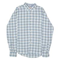 LEVI'S Slim Fit Mens Shirt White Check Long Sleeve M - M Regular