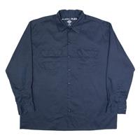 DICKIES Flex Mens Worker Shirt Blue Long Sleeve XL - XL Regular