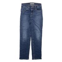 LEVI'S 724 High Rise Crop Womens Jeans Blue Slim Straight W25 L25