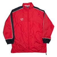 NIKE Mens Rain Jacket Red Hooded XL - XL Regular