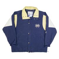 Vintage CHAMPION Notre Dame Fighting Irish Mens Jacket Blue 90s USA L - L Regular