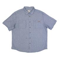 DICKIES Mens Shirt Blue Striped XL - XL Regular