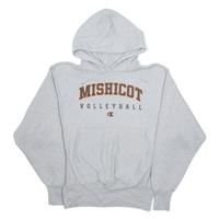 CHAMPION Mishicot Volleyball Mens Grey Hoodie USA M - M Regular