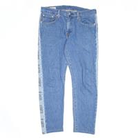 LEVI'S HI-BALL BIG E Mens Spell Out Jeans Blue Denim Slim Skinny W30 L27