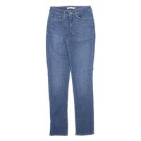 LEVI'S Mid Rise Womens Jeans Blue Slim Skinny Stone Wash W24 L32