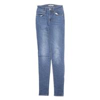LEVI'S 721 High Rise Womens Jeans Blue Slim Skinny Stone Wash W24 L31