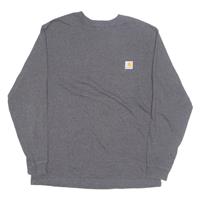 CARHARTT Mens T-Shirt Black Long Sleeve L - L Regular