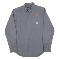 CARHARTT Relaxed Fit Mens Denim Shirt Grey Long Sleeve M - M Regular