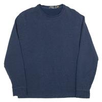 POLO RALPH LAUREN Mens T-Shirt Blue Long Sleeve L - L Regular