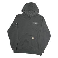 CARHARTT Mens Grey Hoodie XL Cotton Pullover Workwear Casual Sweatshirt - XL Regular