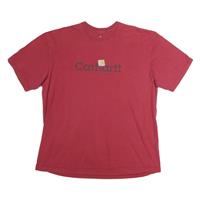 CARHARTT Mens Red Graphic T-Shirt XL Short Sleeve Crew Neck Casual Wear - XL Regular