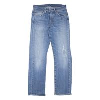 LEVI'S 751 Jeans Distressed Mens Blue Regular Straight Stone Wash W31 L32
