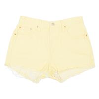 LEVI'S 501 Fresh Cherry Tab Premium Cutoff Womens Denim Shorts Yellow M W30 - M Regular