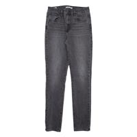 LEVI'S 721 High Rise BIG E Womens Jeans Grey Slim Skinny Stone Wash W30 L32