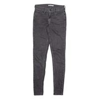 LEVI'S 710 Womens Jeans Grey Slim Skinny Stone Wash W28 L32
