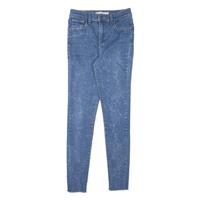 LEVI'S 720 High Rise Womens Jeans Blue Slim Skinny Denim Acid Wash W25 L27