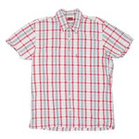 LEVI'S Mens Shirt White Check M - M Regular