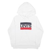 LEVI'S Mens White Hoodie S - S Regular