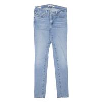LEVI'S 711 BIG E Womens Jeans Blue Slim Skinny Stone Wash W26 L30