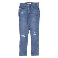 LEVI'S 311 Shaping Distressed Womens Jeans Blue Slim Skinny W25 L27