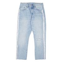 LEVI'S 501 BIG E Jeans Distressed Customised Womens Blue Straight W28 L26