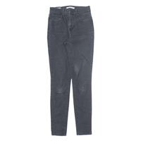 LEVI'S 721 High Rise Premium Jeans Black Denim Slim Skinny Womens W25 L30