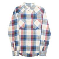 LEVI'S Mens Shirt Blue Plaid Long Sleeve S - S Regular