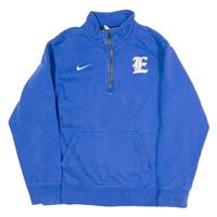 NIKE Mens Sweatshirt Blue 1/4 Zip S - S Regular