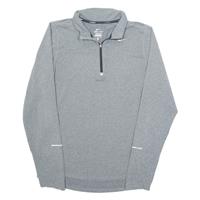 NIKE Mens Sweatshirt Grey 1/4 Zip S - S Regular