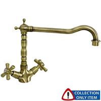Astini Traditional Old Bronze Twin Handle Kitchen Sink Mixer Tap 25411B