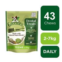 43 Greenies Original Teenie Adult Dog Treats Dental Sticks Dog Chews 340g