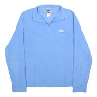 THE NORTH FACE Womens Blue Pullover Plain Crew Neck Basic Knit Jumper L Fleece - L Regular