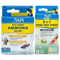 API Ammonia Aquarium & Pond 5-in-1 Water Test Strips Bundle Pack of 25