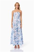 Elliatt - Savannah Fitted Strapless Maxi - UK 8