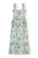Ganni - PLEATED GEORGETTE SMOCK MIDI D - UK 6
