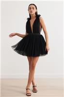 LEXI - CHARLIZE DRESS - BLACK - UK 8