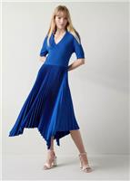 LK Bennett - Lorna Mazarine Blue Knit & Wov - UK 10