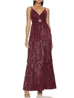 Sabina Musayev - Doris Dress in Ruby Wine - UK 8