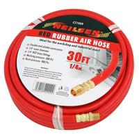 Air Hose Line 10M 30ft 1/4 Rubber Hose Air Compressor Tools BSP Brass 1909