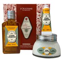 L'Occitane Skincare Gift Set Shower Oil Lotion Hand Cream Citron Luminciana
