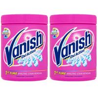 2 x Vanish Oxi Action Colour Safe Powder Fabric Stain Remover 1kg
