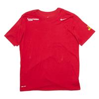 NIKE Mens T-Shirt Red L - L Regular