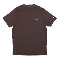 CHAMPION Mens Brown Graphic T-Shirt 2XL Short Sleeve Crew Neck Cotton Blend - 2XL Regular