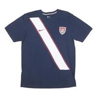 NIKE Mens Navy & White USA Graphic T-Shirt L Short Sleeve Crew Neck Sportswear - L Regular