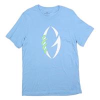 ADIDAS Mens Blue Graphic T-Shirt M Short Sleeve Crew Neck Casual Cotton Blend - M Regular