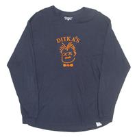 CHAMPION Mens T-Shirt Blue Long Sleeve L - L Regular