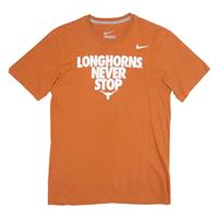 NIKE Mens T-Shirt Orange S - S Regular