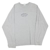 CHAMPION Mens Grey Athletic T-Shirt XL Long Sleeve Crew Neck Cotton Blend - XL Regular