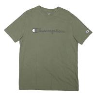 CHAMPION Mens Green Cotton Blend Graphic T-Shirt M Short Sleeve Crew Neck - M Regular