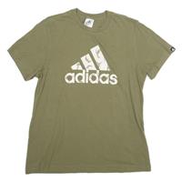 ADIDAS Mens T-Shirt Green S - S Regular